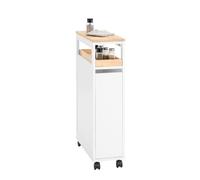 SoBuy Carrito Auxiliar con Ruedas 20 cm & cajones, 79x51x20cm, Cocina/baño