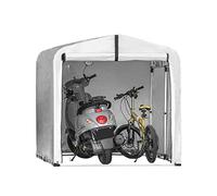 SoBuy Caseta Jardin Exterior Garaje Exterior para Coches Impermeable Carpa para Moto y Bicicletas Garage Moto para Exterior Cobertizo Jardín Plateado 159x219x165cm KLS11-L