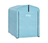 Sobuy caseta jardin exterior garaje exterior para coches impermeable carpa para moto y bicicletas garage moto para exterior cobertizo jardín azul claro 120x176x163 cm kls11-bl