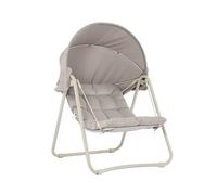Sobuy Columpio Jardin Exterior Silla Mecedora Sillon Relax Hamacas Jardin Silla Colgante Exterior Beige 108x126x163 cm OGS62-MI