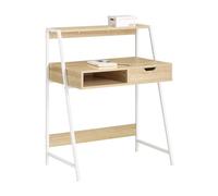 SoBuy Escritorio con Cajón y Estante Soporta hasta 75kg 76x100x50cm