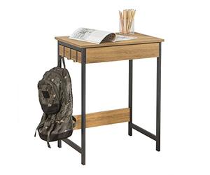 SoBuy Escritorio Esquinero con Cajón Soporta hasta 60kg 60x77x40cm