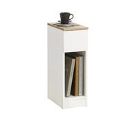 SoBuy Mesa Auxiliar Mesita de Noche con 1 Cajón Mesa para Salón Comedor Gris 20 x 35 x 60 cm FBT111-HG ES