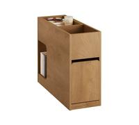 Sobuy fbt158-n mesa auxiliar con 1 bandeja extraíble 1 cajón deslizante y 1 compartimento para salón dormitorio u oficina 25 cm