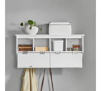 SoBuy Perchero de Pared con 2 Puertas 78x20x30cm para recibidor