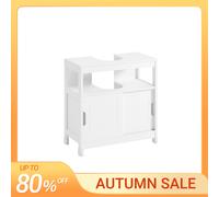 SoBuy Mueble bajo Lavabo para Lavabos con Columna 60x30x60 cm Blanco