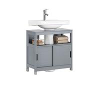 Sobuy frg128-ii-sg mueble para debajo del lavabo 1 estante y 2 puertas correderas