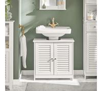SoBuy FRG237-II lavabo bajo armario baño bajo armario muebles de baño BHT aprox. : 60x58x35cm Gris oscuro