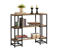 SoBuy FSB33-F Mesa de Entrada Recibidor Mesa de Consola con 3 Niveles Estructura de Metal, 110 x 35 x 96 cm ES