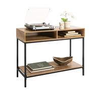 SoBuy FSB41-F Mesa de Entrada Recibidor Mesa de Consola con 2 compartimientos y 1 Estante, Estilo Industrial 100 x 40 x 80 cm ES