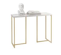 SoBuy FSB58-G Mesa Recibidor de Entrada Consola Auxiliar Aparador Dorado 100 x 36 x 75 cm ES