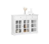 Sobuy fsb77-w aparador cocina con 3 puertas y 2 cajones