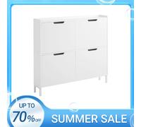 SoBuy Zapatero Estrecho con 4 Solapas 100x19x91cm para Recibidor