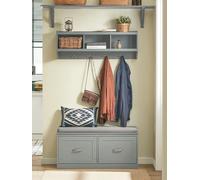 SoBuy Banco Zapatero con 2 Puertas 98x37x49cm para recibidor