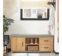 SoBuy Banco Zapatero con 2 cajones 110x35x47cm para recibidor