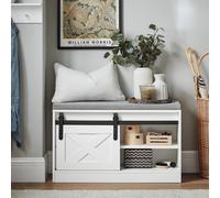SoBuy Banco Zapatero con Puerta corrediza 80x30x49cm para recibidor