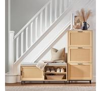 SoBuy Banco Zapatero con 2 Puertas 110x40x49cm para recibidor