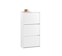 Sobuy fsr165-h-w zapatero con 3 solapas blanco 61 x 26 x 120 cm
