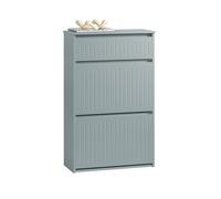 Sobuy fsr165-hg zapatero con 2 solapas y 1 cajón gris 61 x 26 x 100 cm