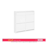 SoBuy Zapatero Estrecho con 4 Solapas 98x19x95cm para Recibidor