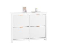 Sobuy fsr186-w zapatero con 4 solapas blanco l104xp23xh82cm 103.6 cm