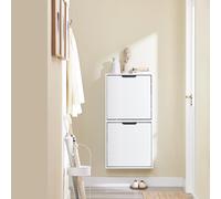 Sobuy zapatero - ultrafino, 19 cm de fondo, montaje vertical/horizontal, blanco, 50 x 19 x 100 cm, fsr204-w