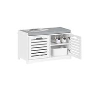 SoBuy Banco Zapatero con 2 Puertas 71x35x43cm para recibidor