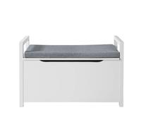 SoBuy FSR76-W Zapatero Banco para Guardar y Ordenar Baúl Almacenamiento 86 x 38 x54 cm ES