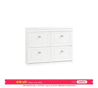 SoBuy Zapatero Estrecho con 4 Solapas 105x24x83cm para recibidor