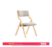 SoBuy FST40x2 Juego de 2 sillas plegables de madera, sillas ergonómicas acolchadas para cocina y comedor, silla plegable para balcón y oficina Gris oscuro