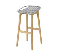 SoBuy FST77-HG Taburetes de Bar Barra Patas de Madera H 88 cm ES