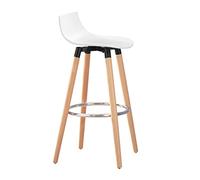 SoBuy FST86-W Taburetes de Bar Taburete Alto de Bistró con Respaldo y Reposapiés 41 x 41 x 84 cm ES