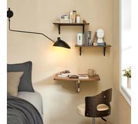 SoBuy FWT03 Mesa plegable de pared mesa de cocina muebles para niños mesa para ordenador portátil mesa de comedor escritorio Vintage