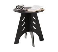 Sobuy hfbt01-sch mesa auxiliar con juntas de espiga negro