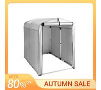 SoBuy KLS11 Garaje para bicicletas, cobertizo para herramientas resistente a la intemperie, garaje para bicicletas para 2-4 bicicletas, carpa para coche con protección UV, 120x163x176cm 120x163x176 CM