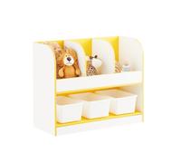 Sobuy kmb107-g estantería infantil con 3 compartimentos y 3 cajas de plástico 70 cm