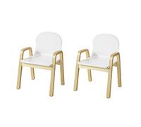 SoBuy KMB24-Wx2 Set de 2 Sillas Infantiles Silla para Niños con 4 Alturas de Asiento Diferentes 23-35 cm ES