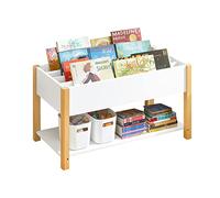 SoBuy KMB35-W Estantería Infantil Multifuncional Organizador de Juguetes y Libros de 2 estantes 85 x 42 x 45 cm ES