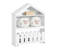 SoBuy KMB52-W Librería Infantil con 1 Cajón móvil Estantería Infantil de Juguetes y Libros 91 x 30 x 114cm ES