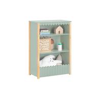 SoBuy Librería Infantil para Niños con 3 Estantes Estantería para Juguetes de Almacenamiento para niños Verde 70 x 35 x 100 cm KMB97-GR ES