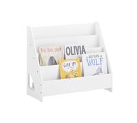 Sobuy librería infantil para niños estantería para juguetes para niños de 4 niveles y 1 compartimento abierto blanco 70 x 30 x 60 cm kmb32-k-w