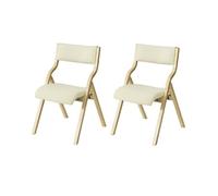 Sobuy lote de 2 sillas de madera silla plegable silla de cocina silla de comedor beige 48 x 58 x 78 cm fst40-wx2