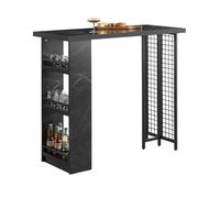 Sobuy mesa alta de bar con 3 baldas fwt100-sch 50 cm