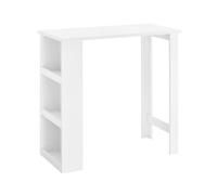 Sobuy mesa alta de cocina, mesa de bar alta para cocina, mesa para pequeños espacios, barra de café para sala de estar o oficina blanca 112 x 57 x 106 cm fwt17-ii-w