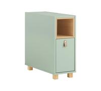 SoBuy Mesa Auxiliar Estrecha - Mesita de Noche con Cajón y Estante para Espacios Pequeños, Salón, An24 x F60 x Al60cm Verde FBT161-GR