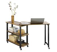SoBuy Mesa Auxiliar Giratoria L Industrial 133x69x30cm