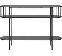 SoBuy Mesa consola de entrada recibidor con 3 niveles hierro negro