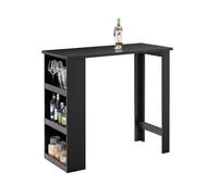 Sobuy mesa de bar alta para cocina 112x57x106cm negro fwt17-ii-sch