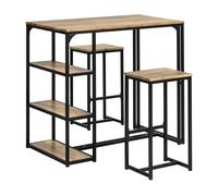 SoBuy Mesa de Bar Industrial con 2 Taburetes