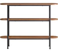 SoBuy Mesa de consola con 3 estantes madera color natural